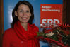 Rita Schwarzelühr-Sutter konnte die Glückwünsche für 100%ige Zustimung entgegennehmen